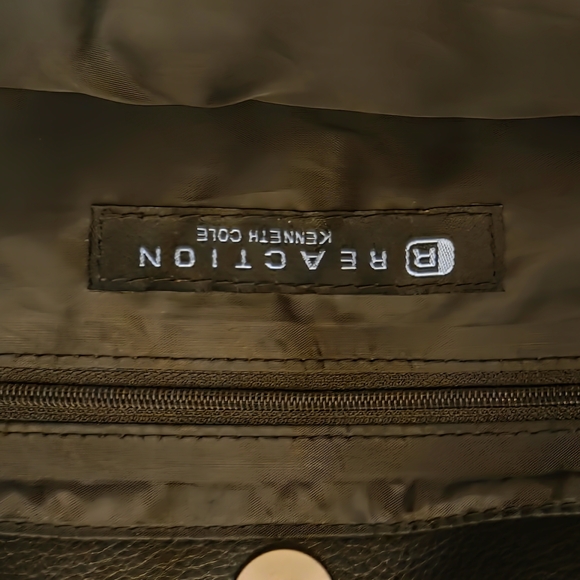 Black Leather Women's Tote Bag - Picture 3 of 4